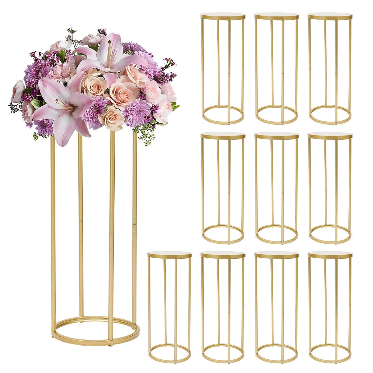 10Pcs 60cm Tall Rectangular Flower Stand C352242