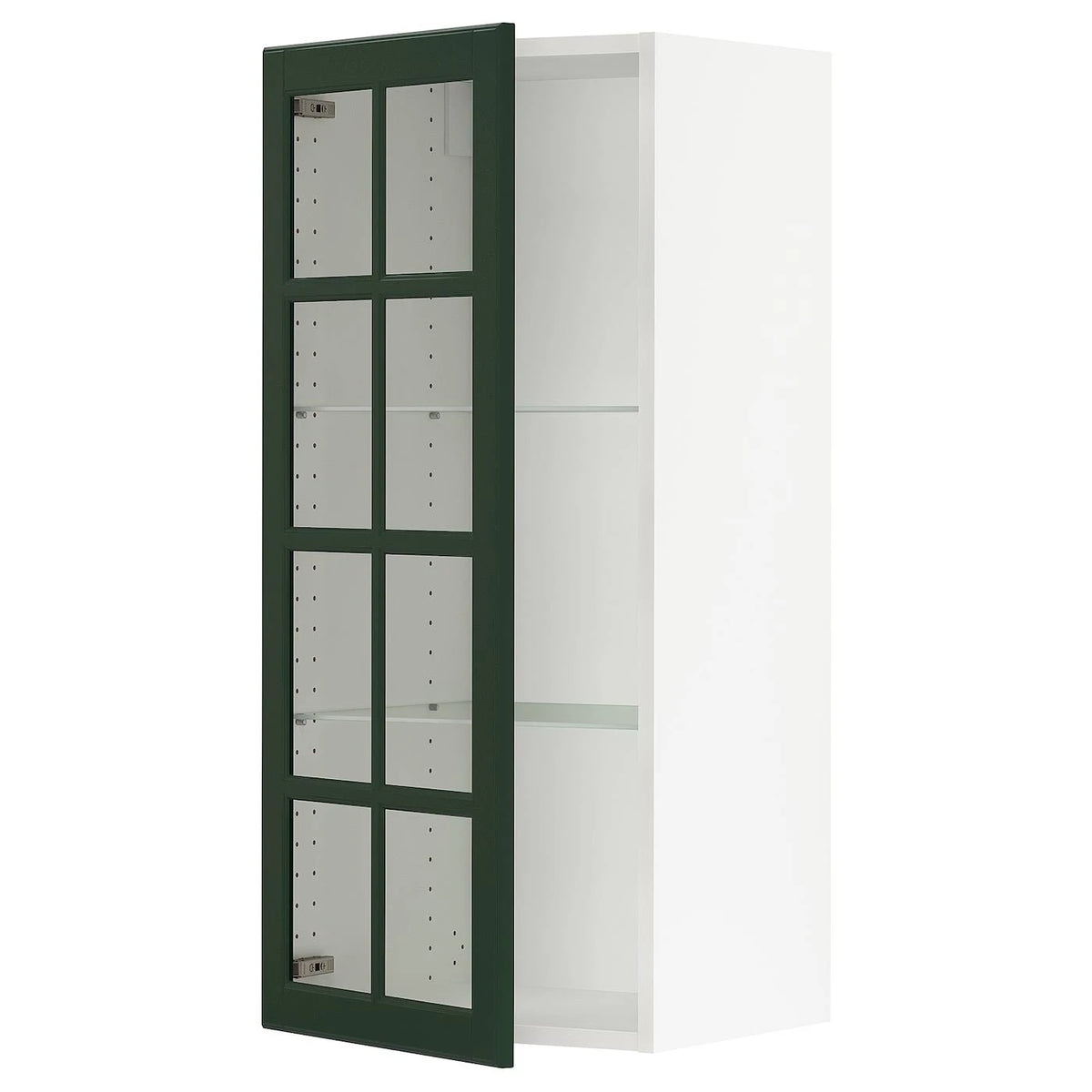 White Glass Wall Cabinet U48753