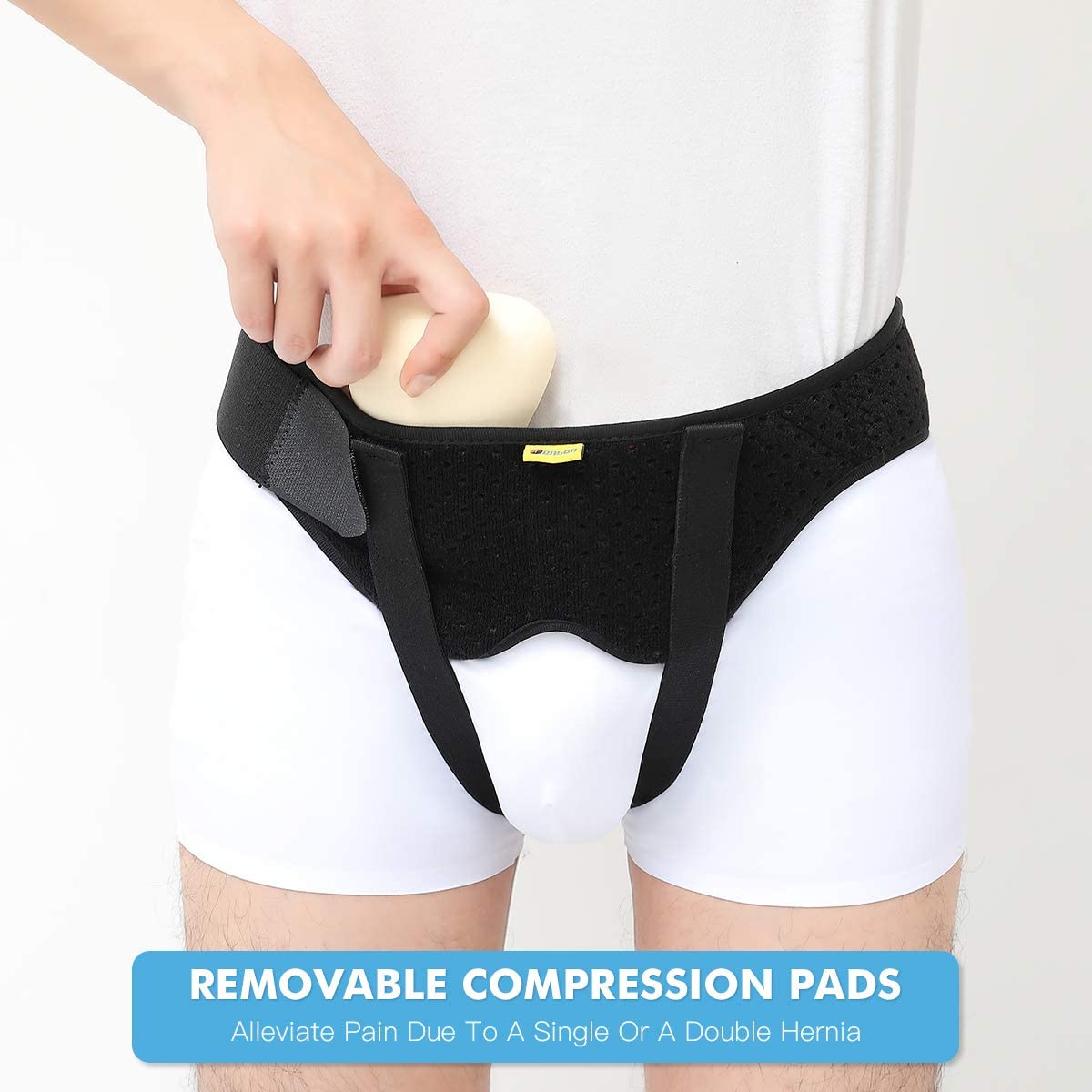 Hernia Belt Truss with 2 Removable Compression Pads V594