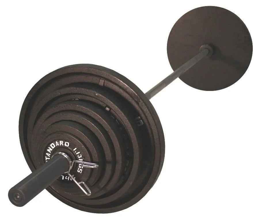 300 lb. Olympic Weight Set with Black Bar M353