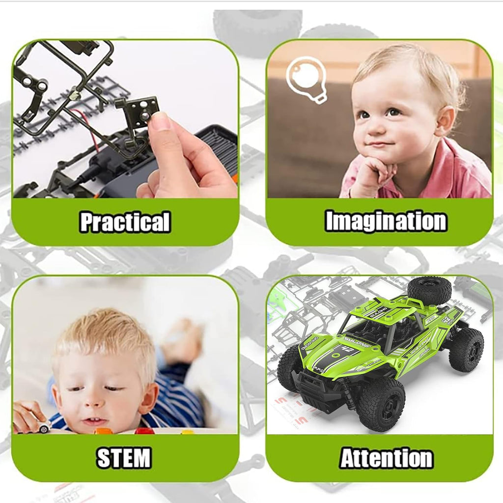 1:18 Scale 2.4GHz 4WD Remote Control Car with 2 Batteries Pack of 2 H399