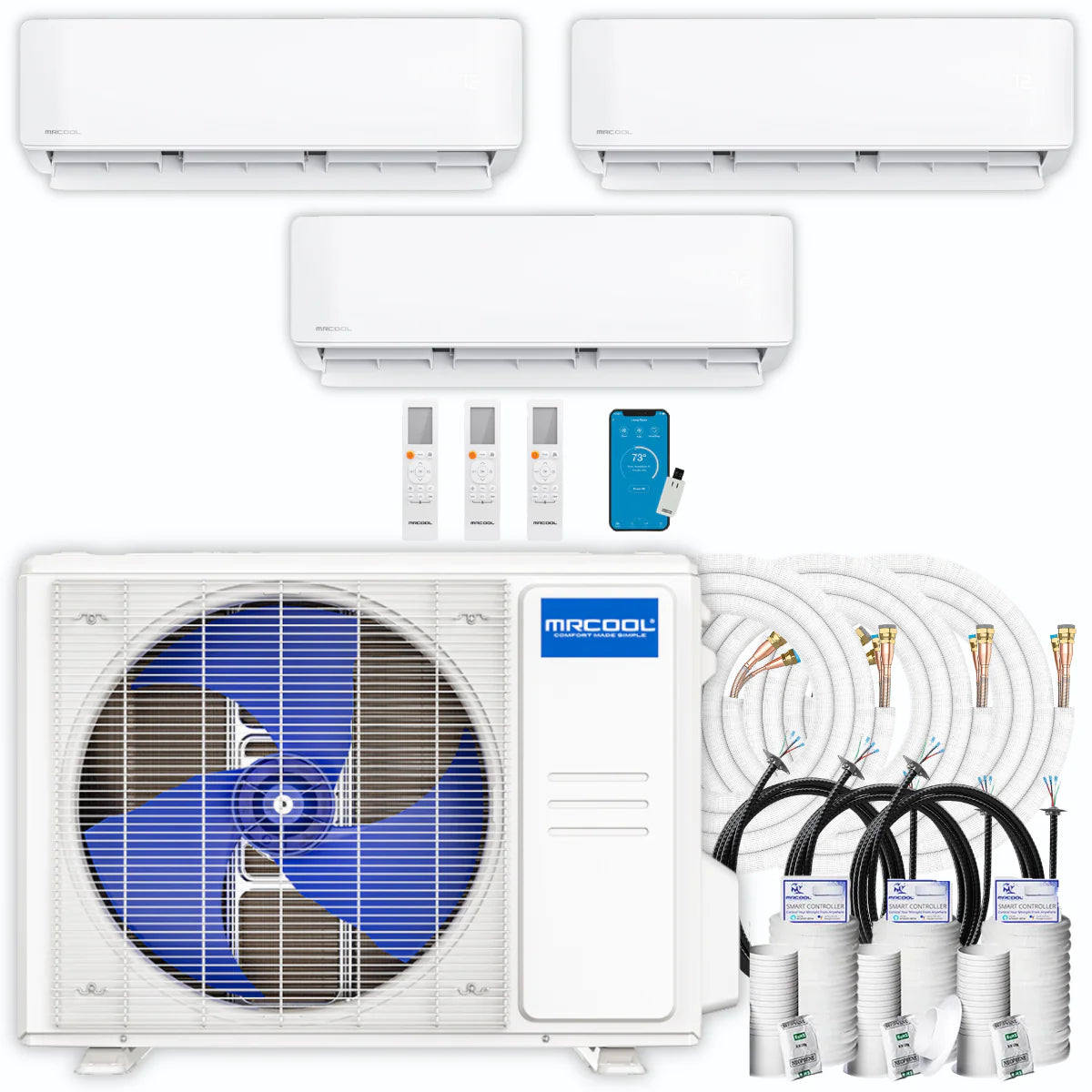 33,000 BTU 3 Zone Ductless Air Conditioner and Heat Pump U403915