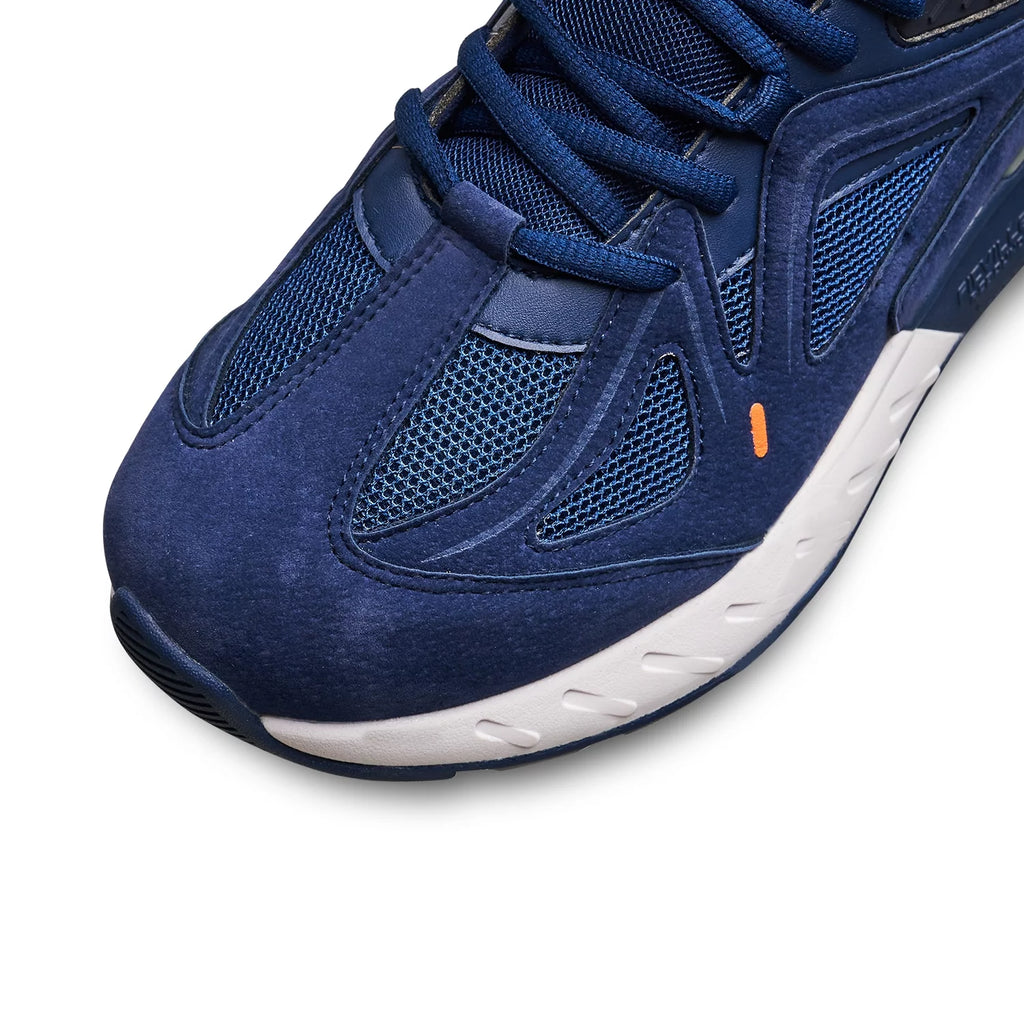 Blue Wide High-top Basketball Sneakers Q16240
