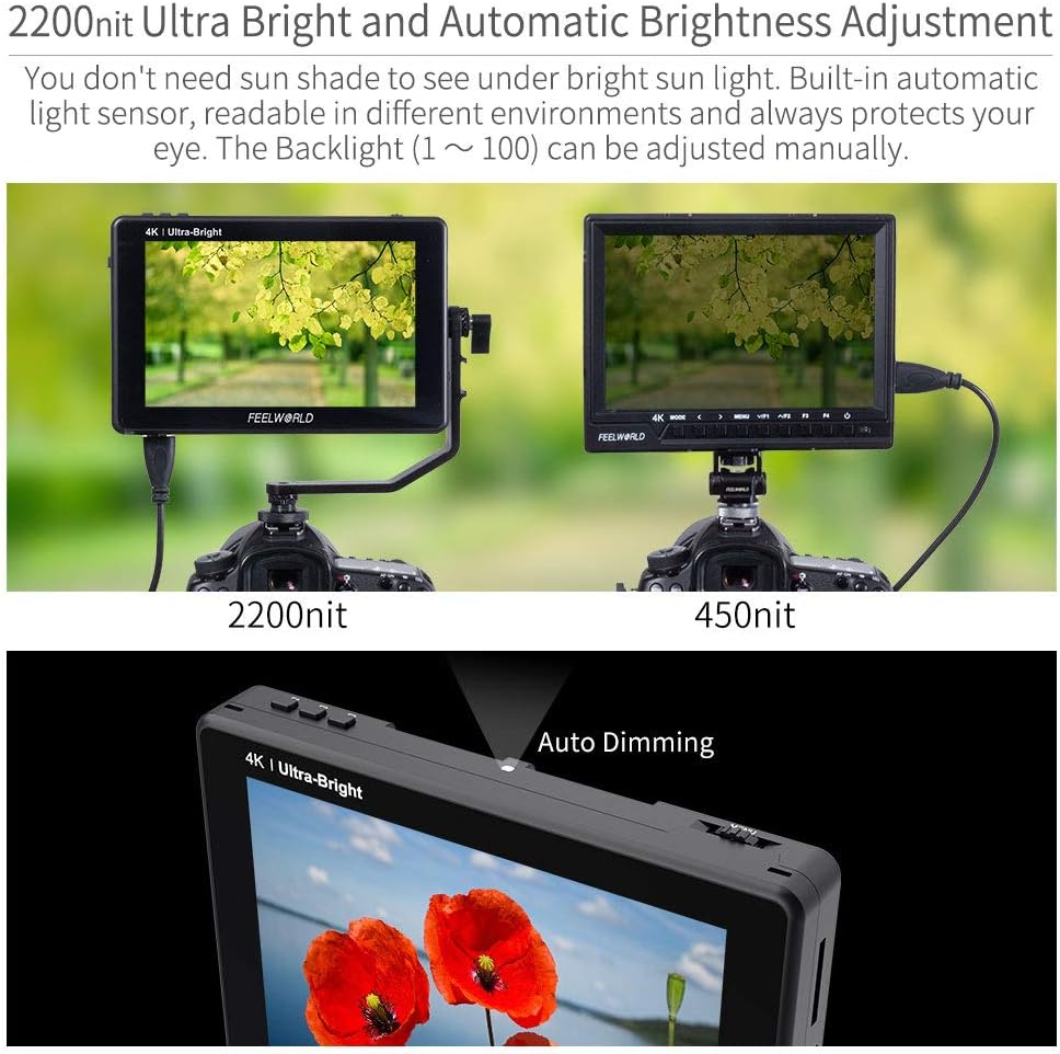 7 Inch 2200nit SDI Touch Screen Camera Field Monitor I2803