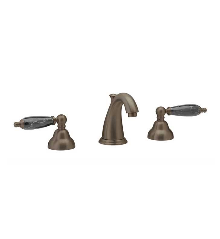 Black Marble Widespread Bathroom Sink Faucet Y82551