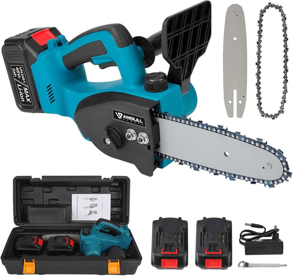 8 Inch Cordless Electric Chainsaw with 2 Batteries H570