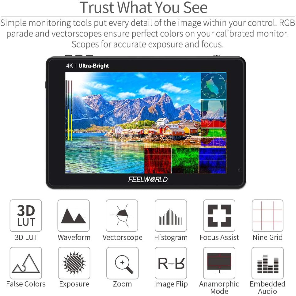 7 Inch 2200nit SDI Touch Screen Camera Field Monitor I2803