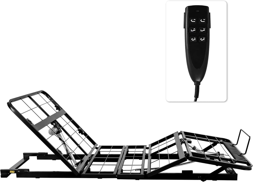 Twin XL Power Adjustable Bed Base Frame with Wired Remote W310669
