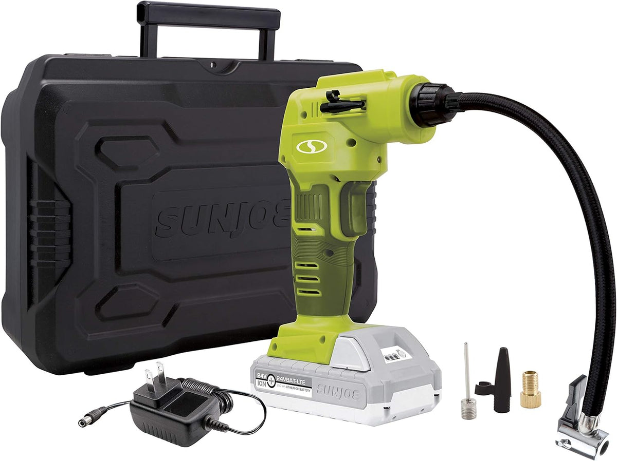 24V Tire Inflator Air Compressor with Battery and Charger R177835