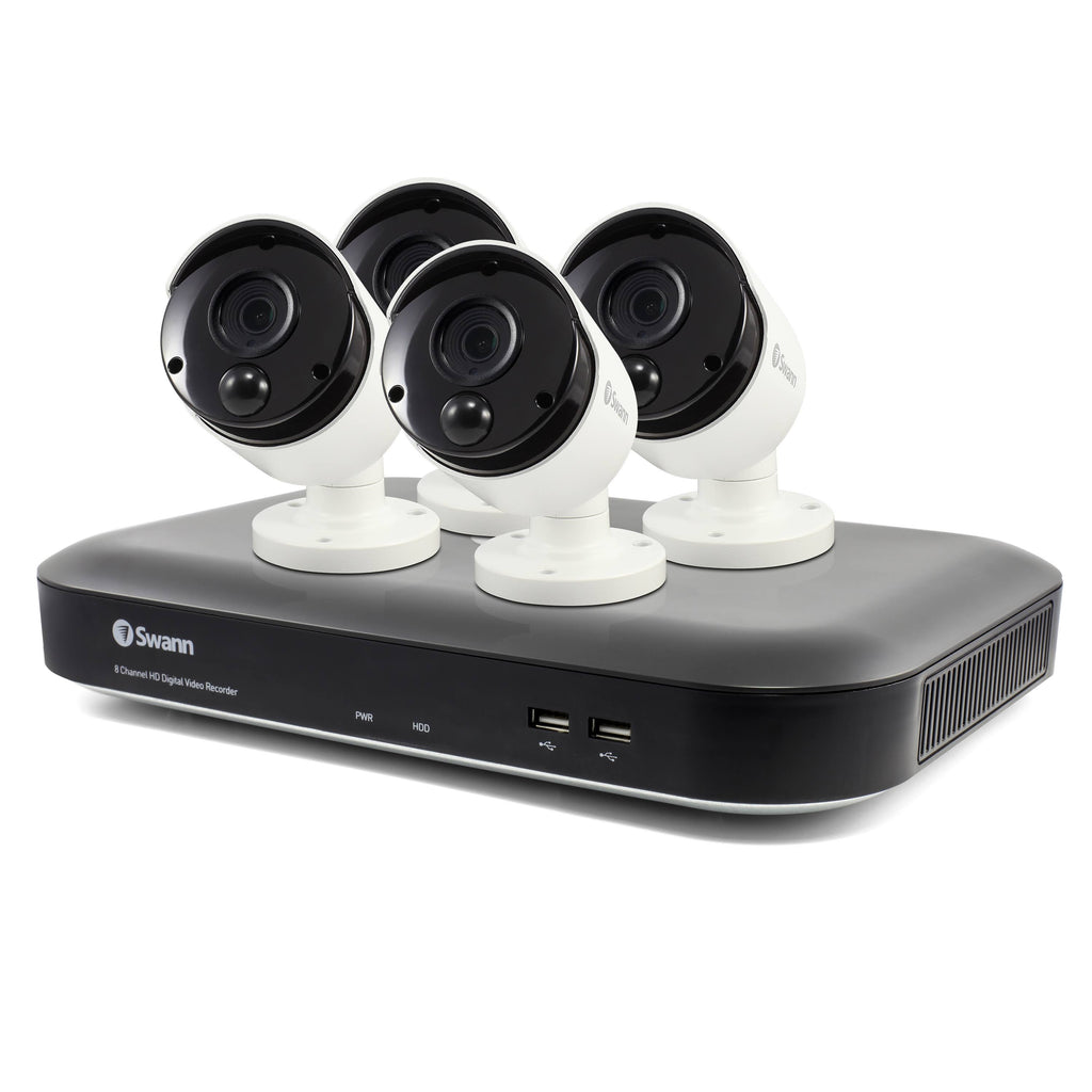 8-Channel 3.0-Megapixel DVR with 2TB Hard Drive (4 PIR Cameras) M123