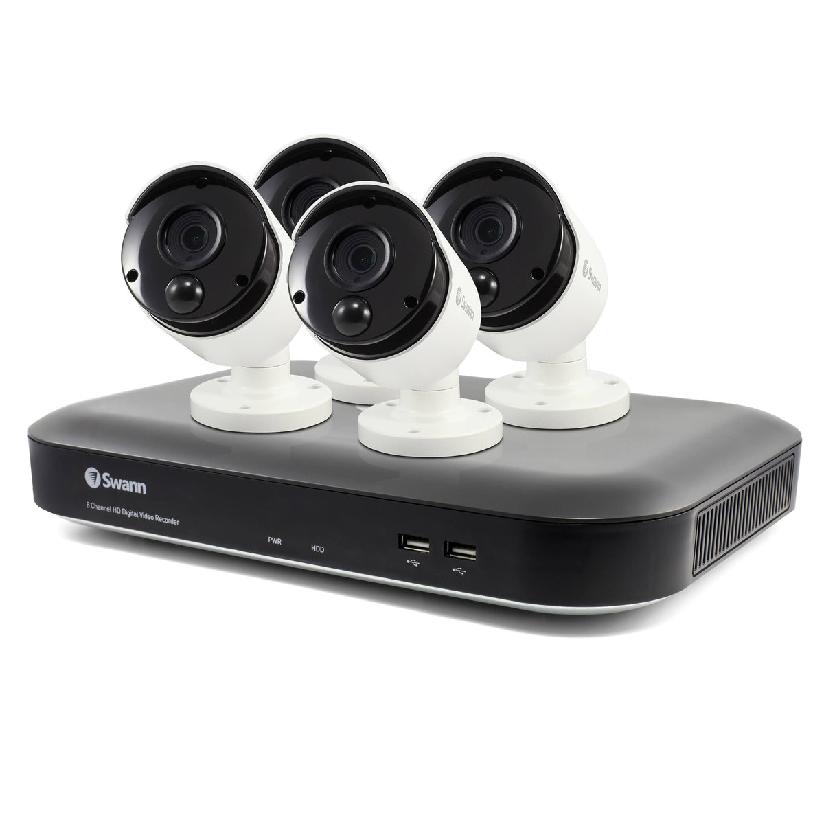 8-Channel 3.0-Megapixel DVR with 2TB Hard Drive (4 PIR Cameras) M123