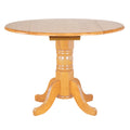 42" Round Extendable Wood Dining Table S14729