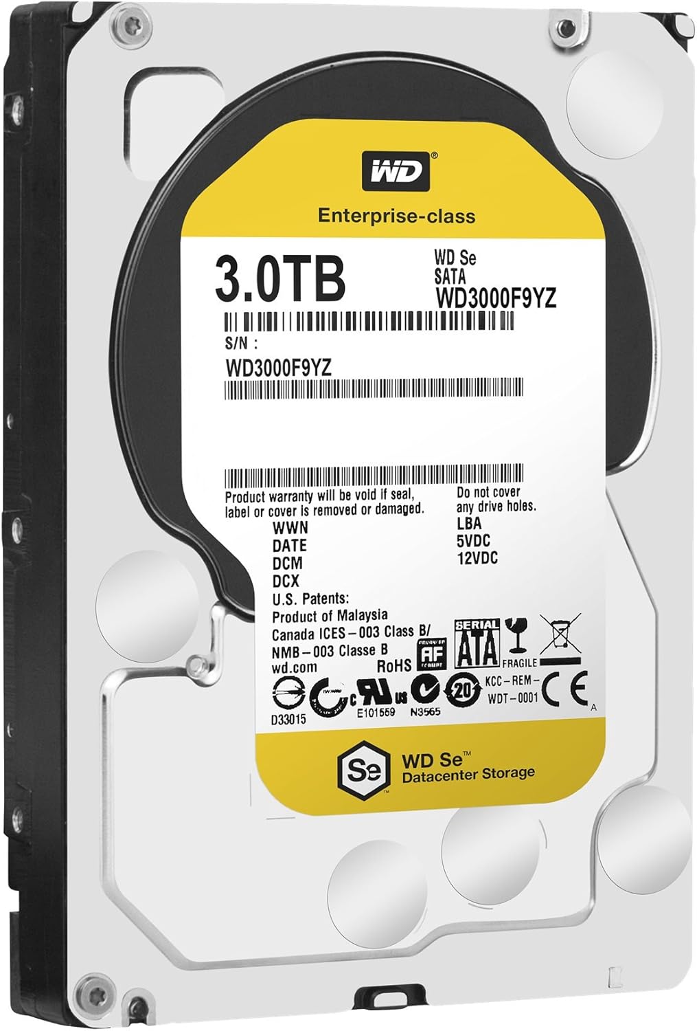 3TB 7200 RPM SATA 3.5 Inch Hard Disk Drive B9167