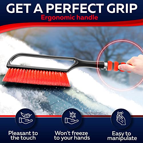 27" Snow Brush & Ice Scraper with Foam Grip H389367