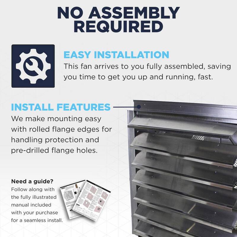 24 in. 4100 CFM Wall Mount Industrial Exhaust Fan M590206