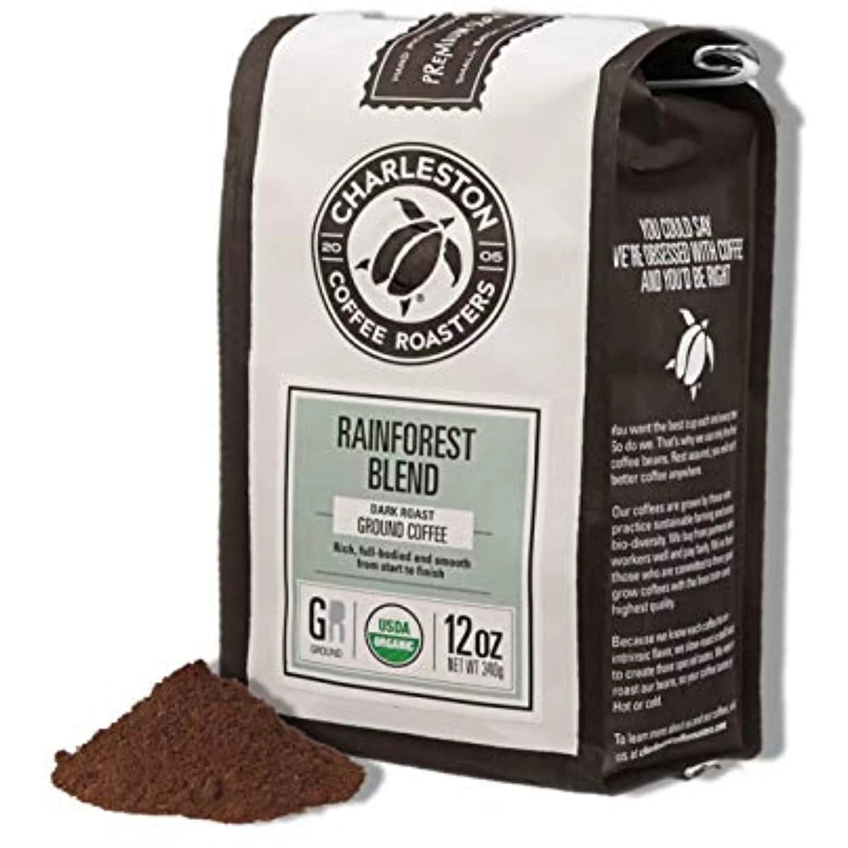 Organic Ground Dark Roast Coffee 12 oz F496