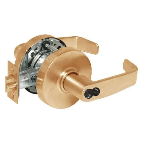 Dull Bronze Cylindrical Storeroom Locks with Lever Design E49373