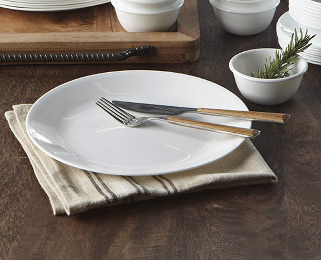6-Piece White Dinner Plates Set W772526
