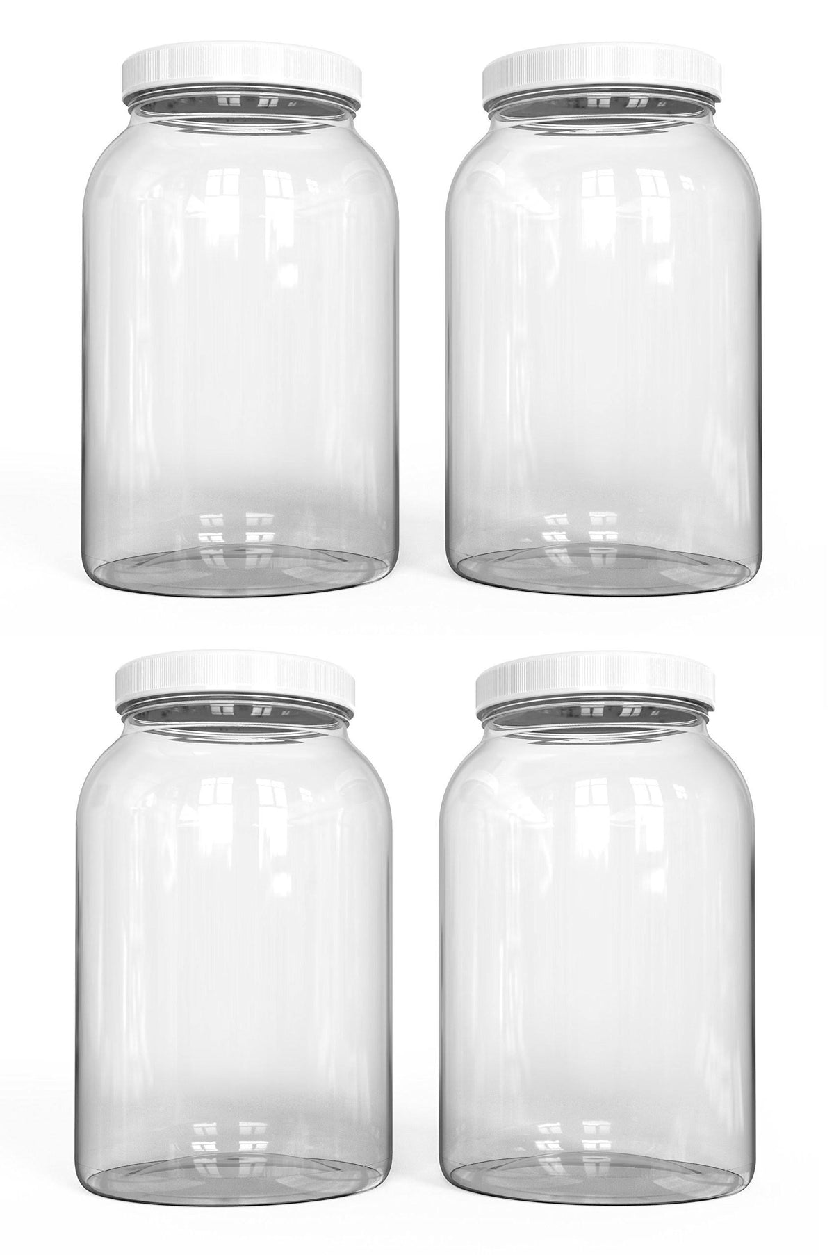 1 Gallon Glass Jar 4 Pack Airtight Wide Mouth R929958