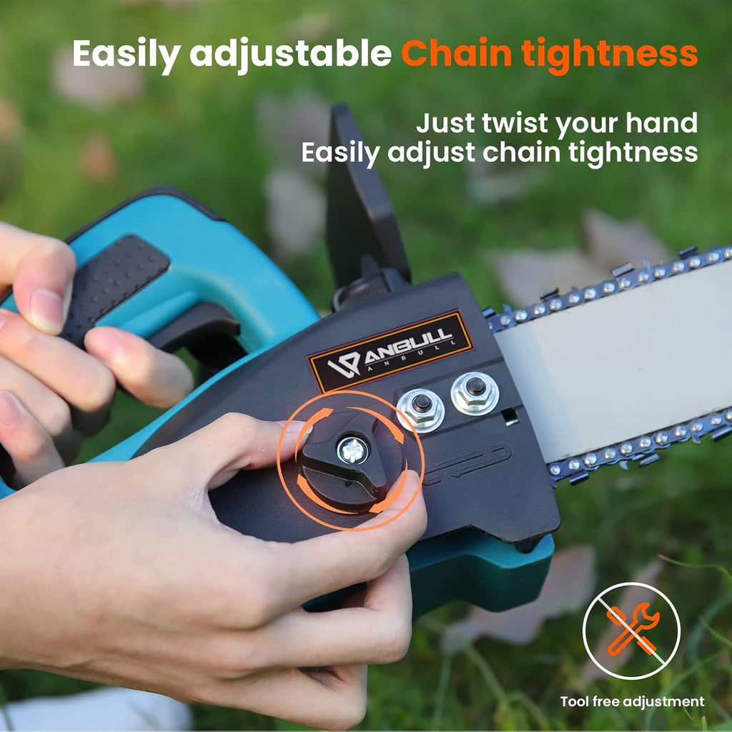 8 Inch Cordless Electric Chainsaw with 2 Batteries H570