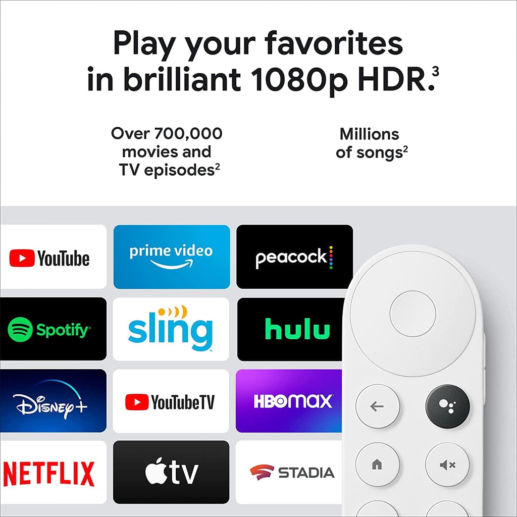 Streaming Device with HDMI Cable and Voice Search Remote - HD Version - Snow E9530