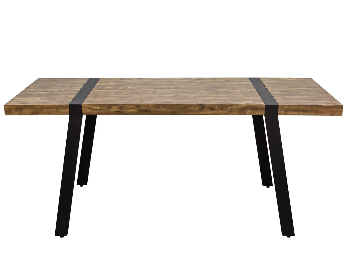 71"W x 32"D Rectangle Dining Kitchen Table, 6 Persons, Light Walnut Z52313