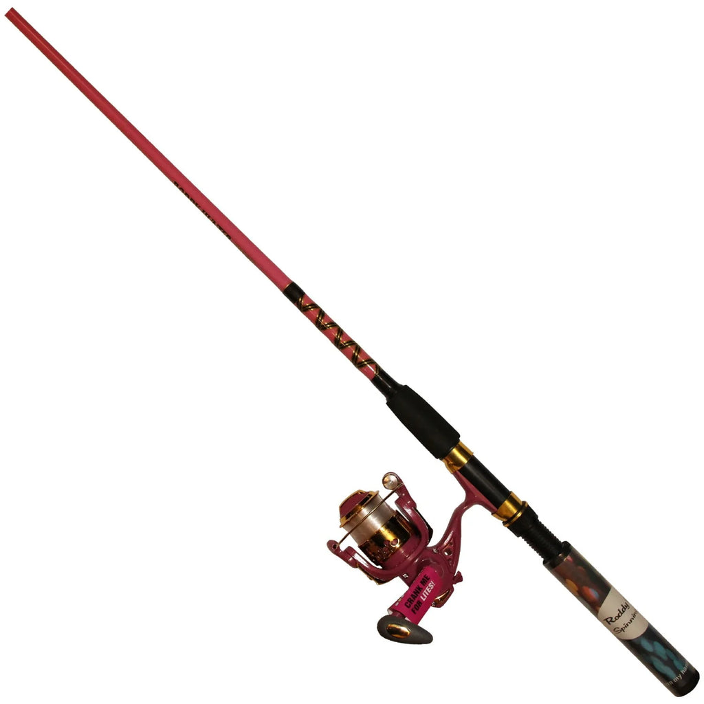 6 Ft. 6 In. 2 Piece Medium Light Pink Fishing Combo I159