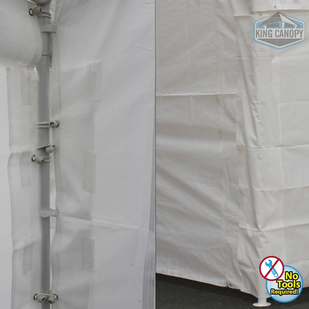 White 10 ft. x 20 ft. Sidewall Kit with Windows L721239
