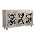 White 3-door Solid Wood Sideboard Q77918