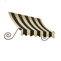 Black/Tan Window/Entry Awning 5.38 ft. Wide 44 in. H x 24 in. D Y9334