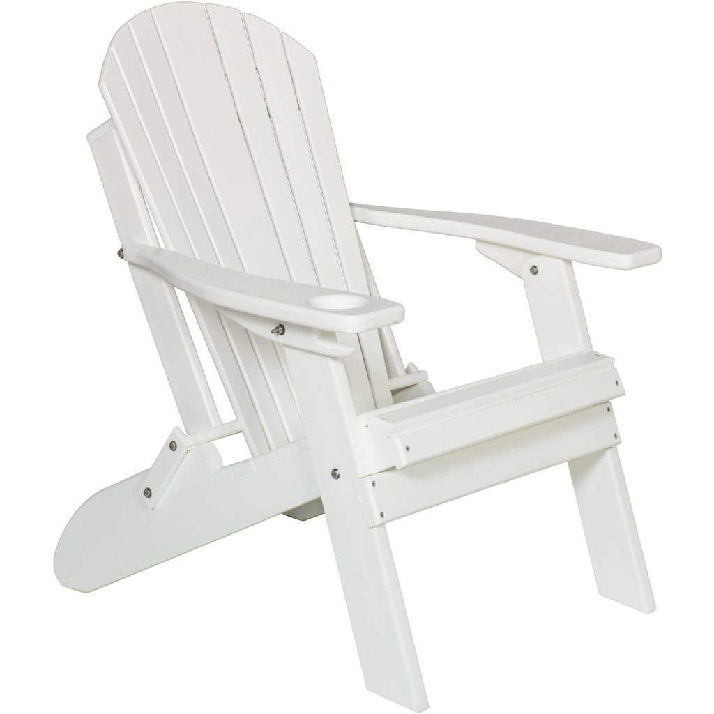 White Folding Adirondack Chair Z390