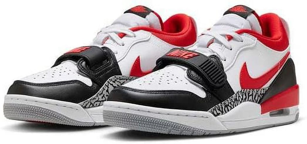 White Fire Red Black Low Top Sneakers M19855