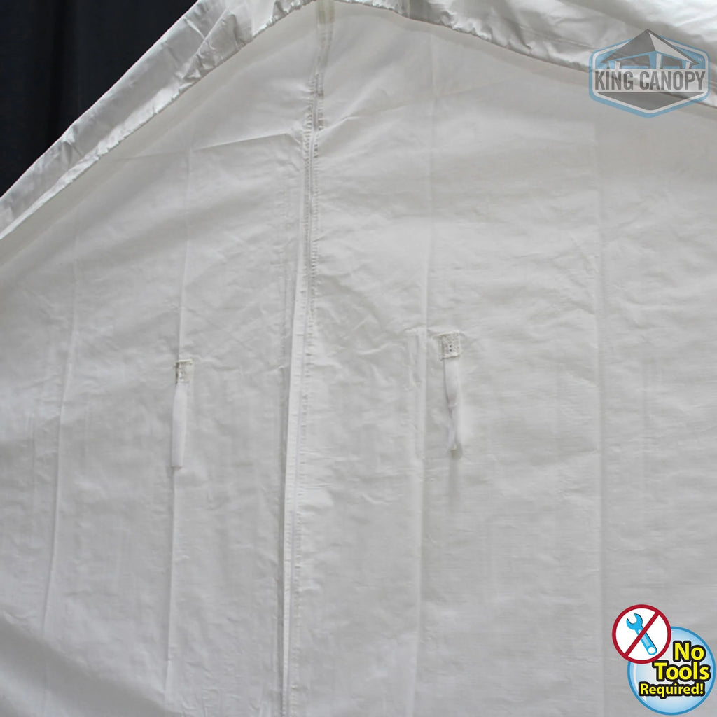 White 10 ft. x 20 ft. Sidewall Kit with Windows L721239