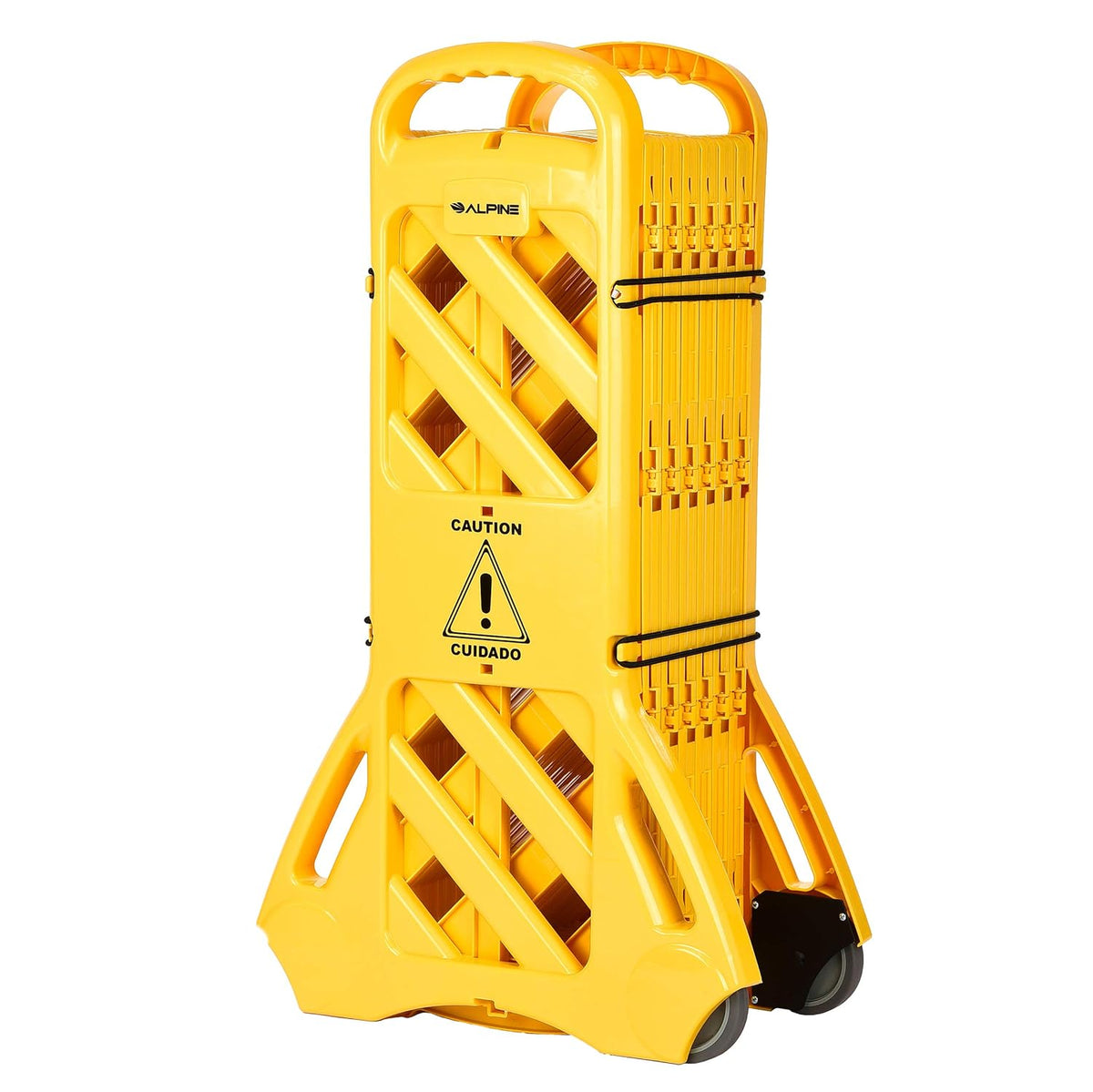 13-Foot Expandable Mobile Safety Sign Barricade Fence System X665