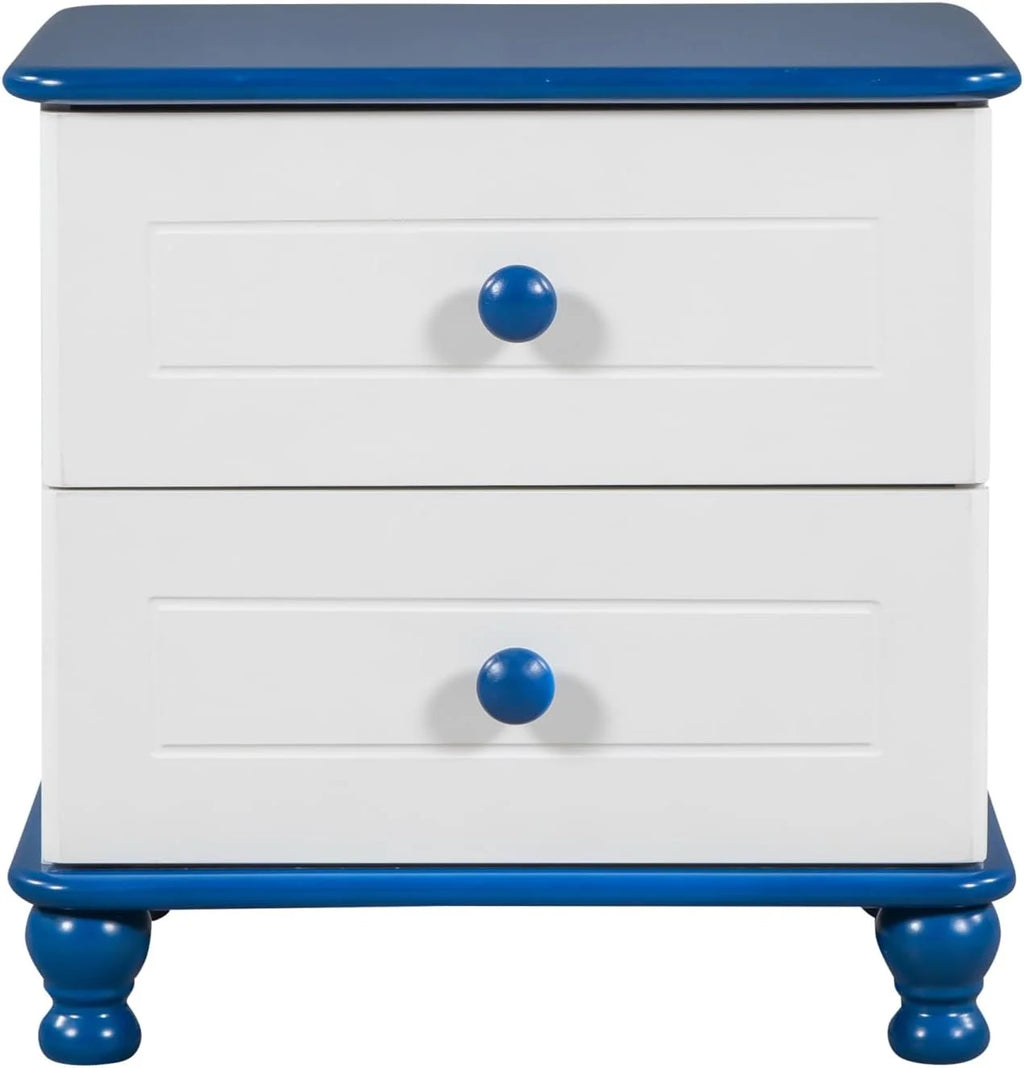 Wooden Nightstand with 2 Drawers D753256