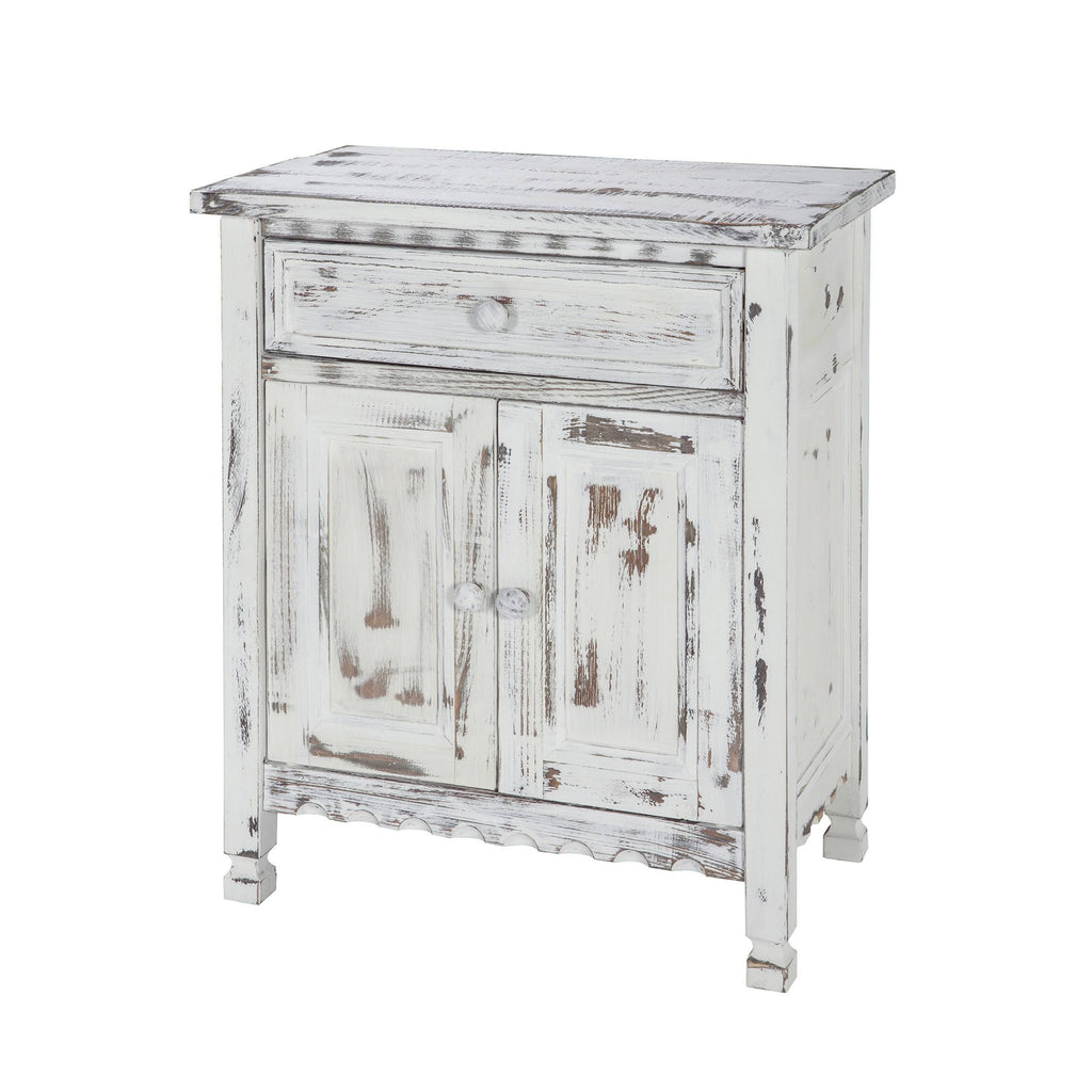 White Antique Accent Cabinet R753495