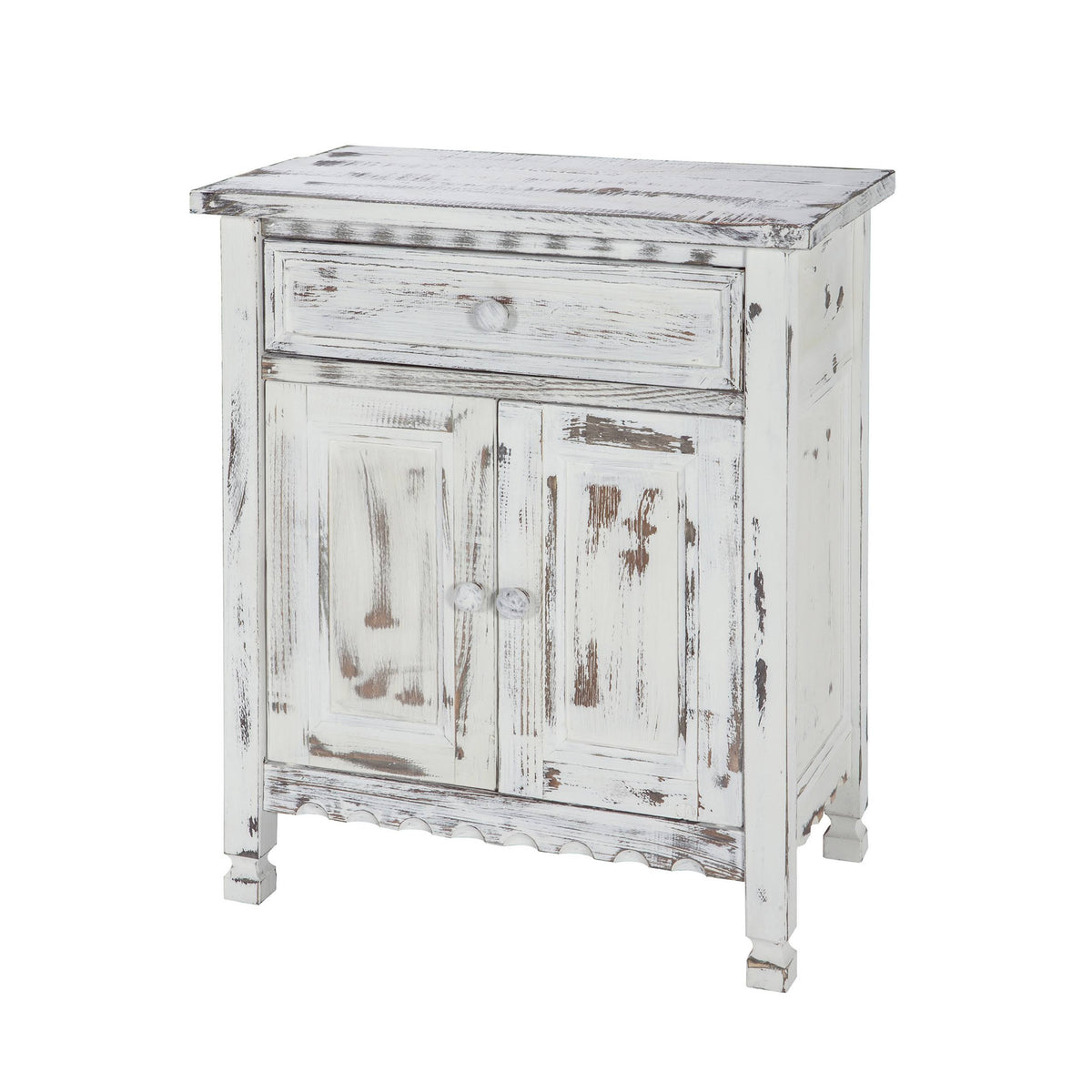 White Antique Accent Cabinet R753495