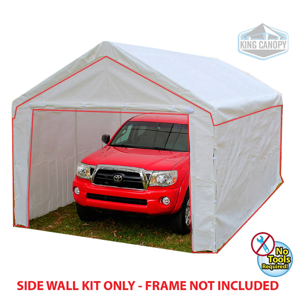 White 10 ft. x 20 ft. Sidewall Kit with Windows L721239