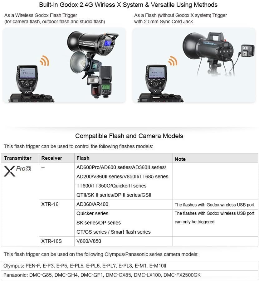 Wireless Flash Trigger Transmitter for Olympus Panasonic Cameras C123