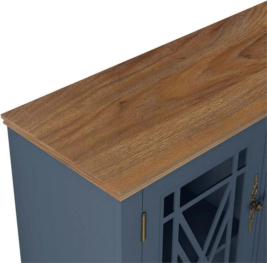 Vintage Wood Kitchen Accent Buffet Sideboard Cabinet Y74480