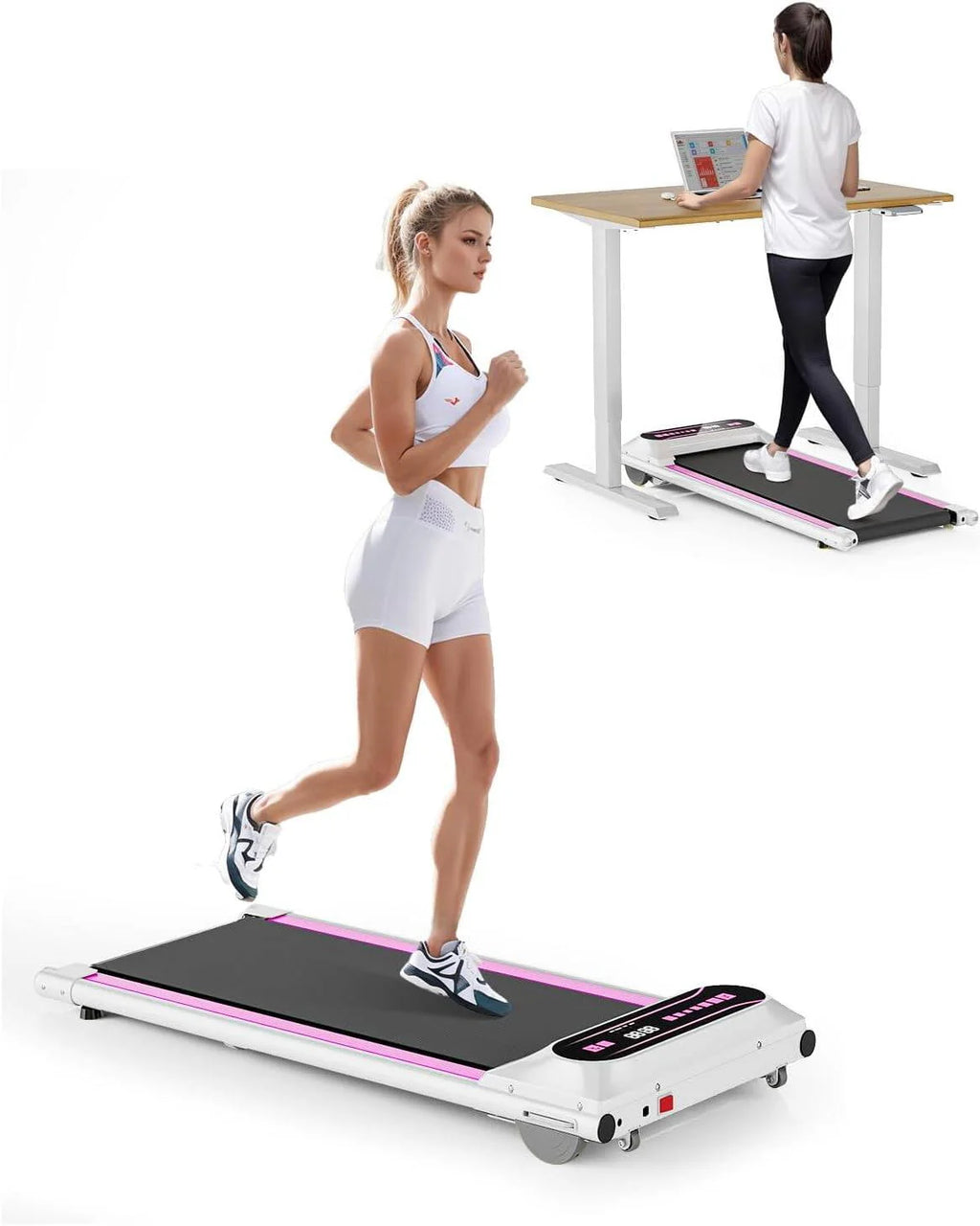 2.5HP Under Desk Treadmill with LED Display I8029