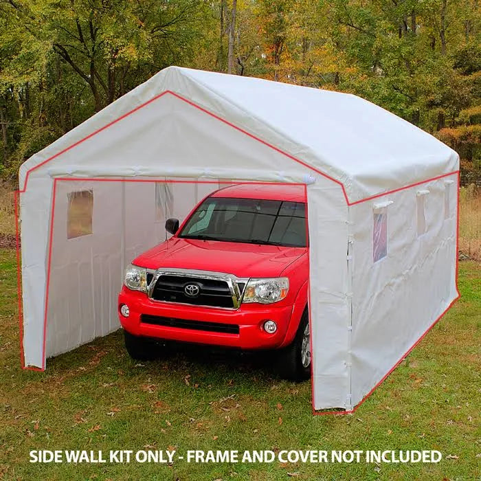White 10 ft. x 20 ft. Sidewall Kit with Windows L721239
