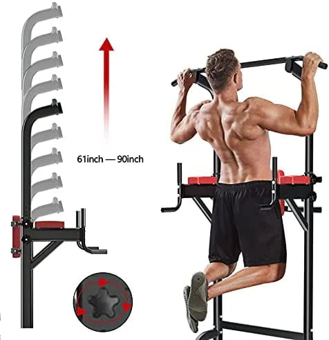 Height Adjustable Power Tower Dip Station M796