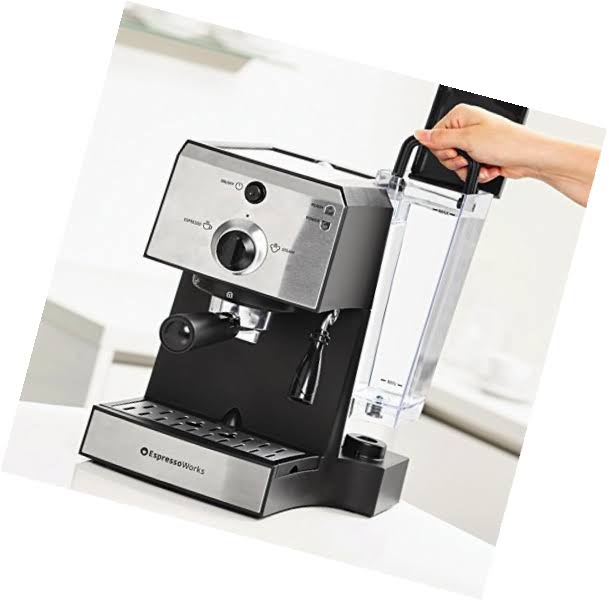 7 PC Espresso Machine and Cappuccino Maker with Built-in Steamer and Frother O5146