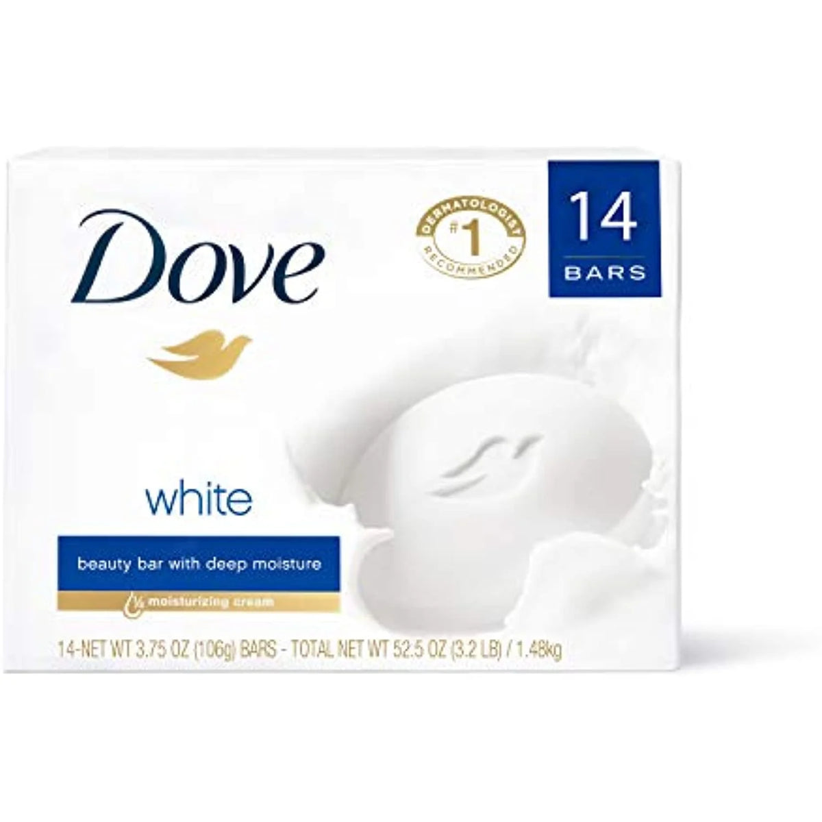White Moisturizing Beauty Bar 3.75 Oz 14 Bars Z4465