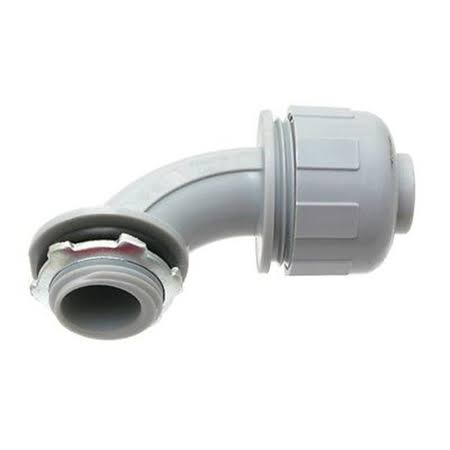 100-Pack 1 in. Dia Non Metallic Liquid Tight PVC Conduit 90-Degree Angle Fitting Connector R65332