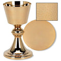 Hand Hammered Finish Chalice & Paten Set U9050