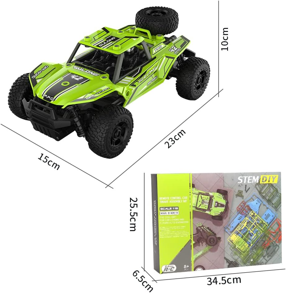 1:18 Scale 2.4GHz 4WD Remote Control Car with 2 Batteries Pack of 2 H399