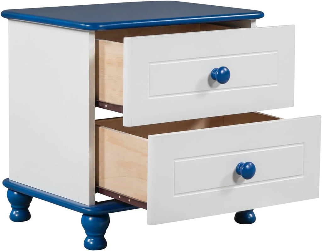 Wooden Nightstand with 2 Drawers D753256