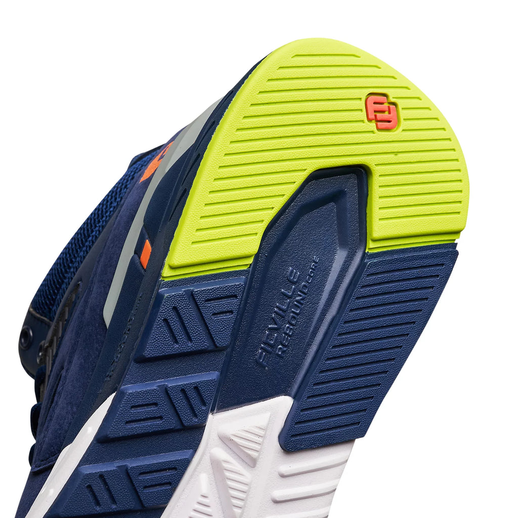 Blue Wide High-top Basketball Sneakers Q16240
